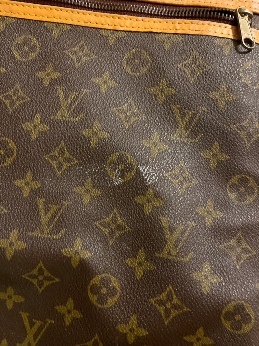 Louis Vuitton Monogram Canvas Garment Bag with Vachetta Trim - Dark Brown - Picture 11 of 14